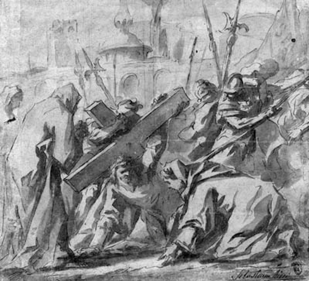 Christ on the way to Calvary meeting the Virgin by Gaspare Diziani