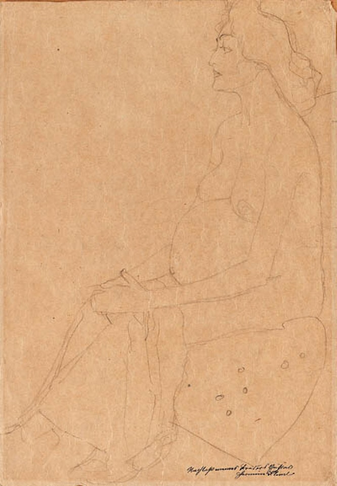 Sitzende schwangere by Gustav Klimt