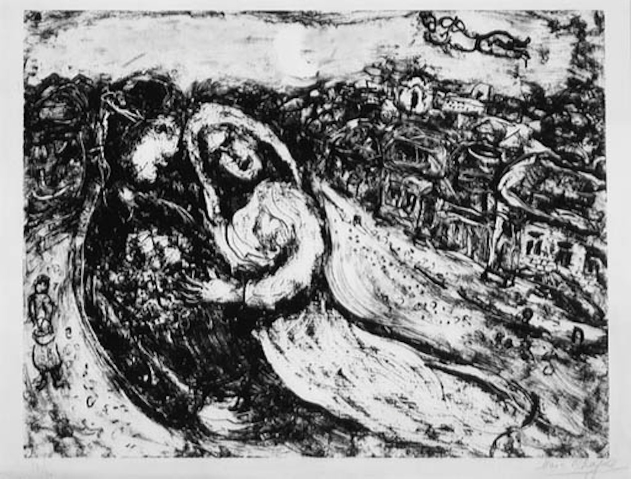 The marriage by Marc Chagall