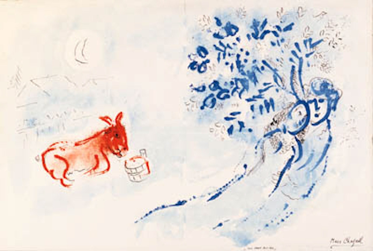 Les ames mortes by Marc Chagall