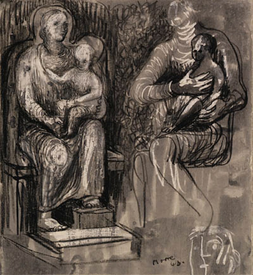 Study for the Northampton Madonna by Henry Moore