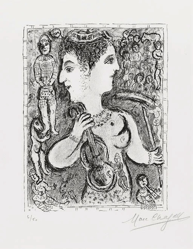 Double face by Marc Chagall