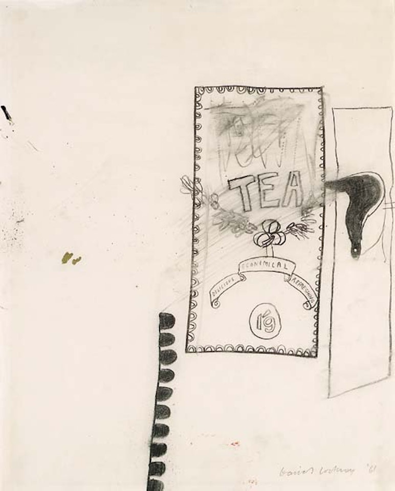 Study for tea by David Hockney
