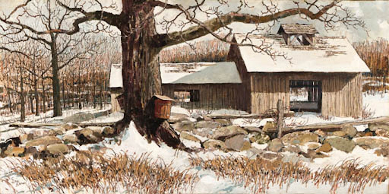 Maple Sugar House by Eric Sloane