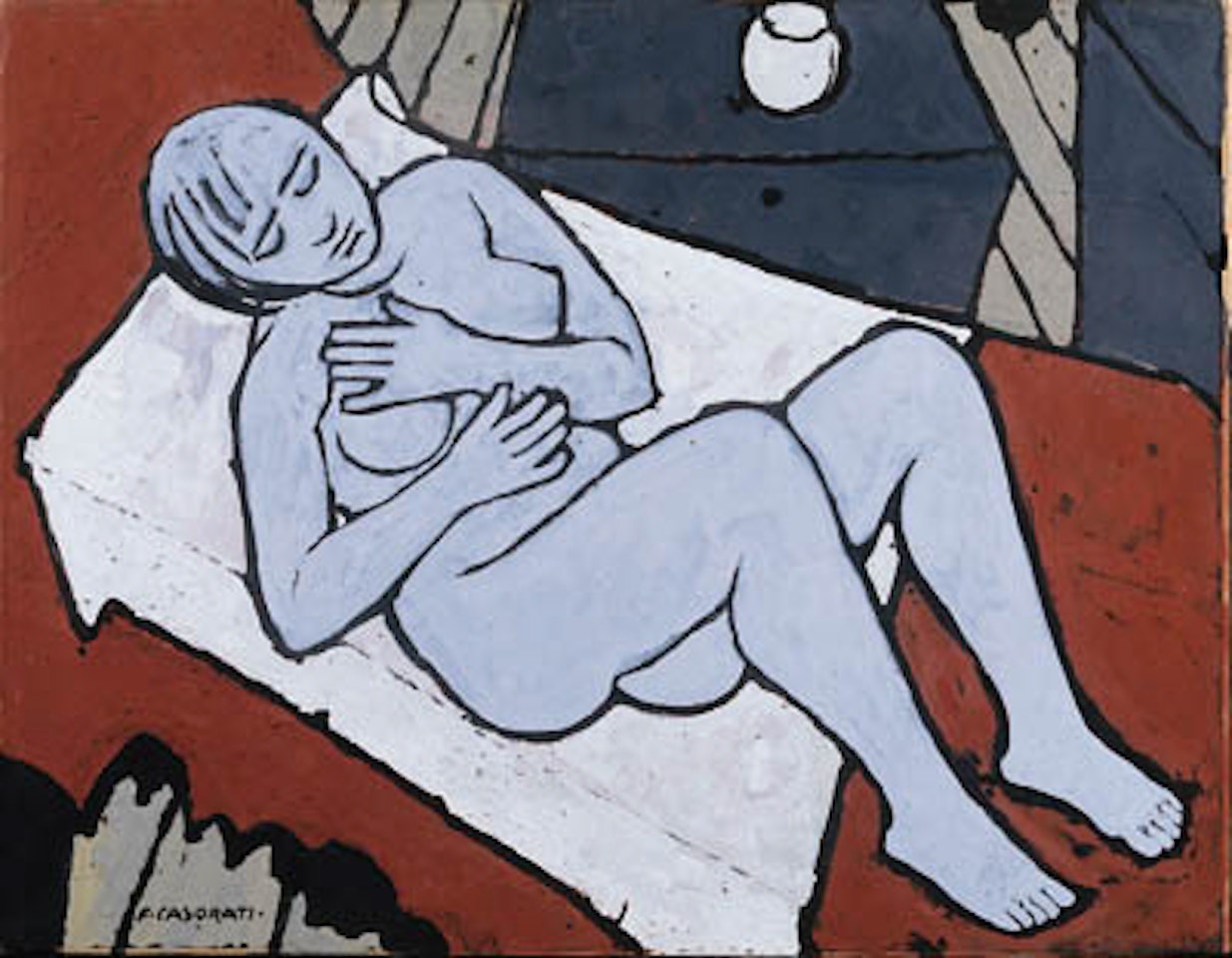 Modella nello studio by Felice Casorati