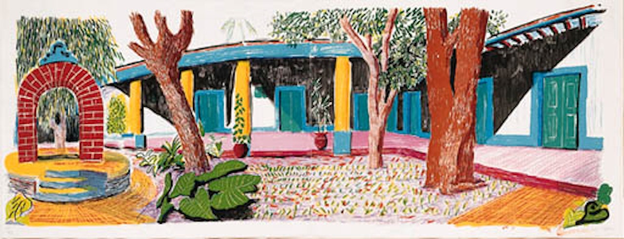 Hotel Acatalan, second day by David Hockney