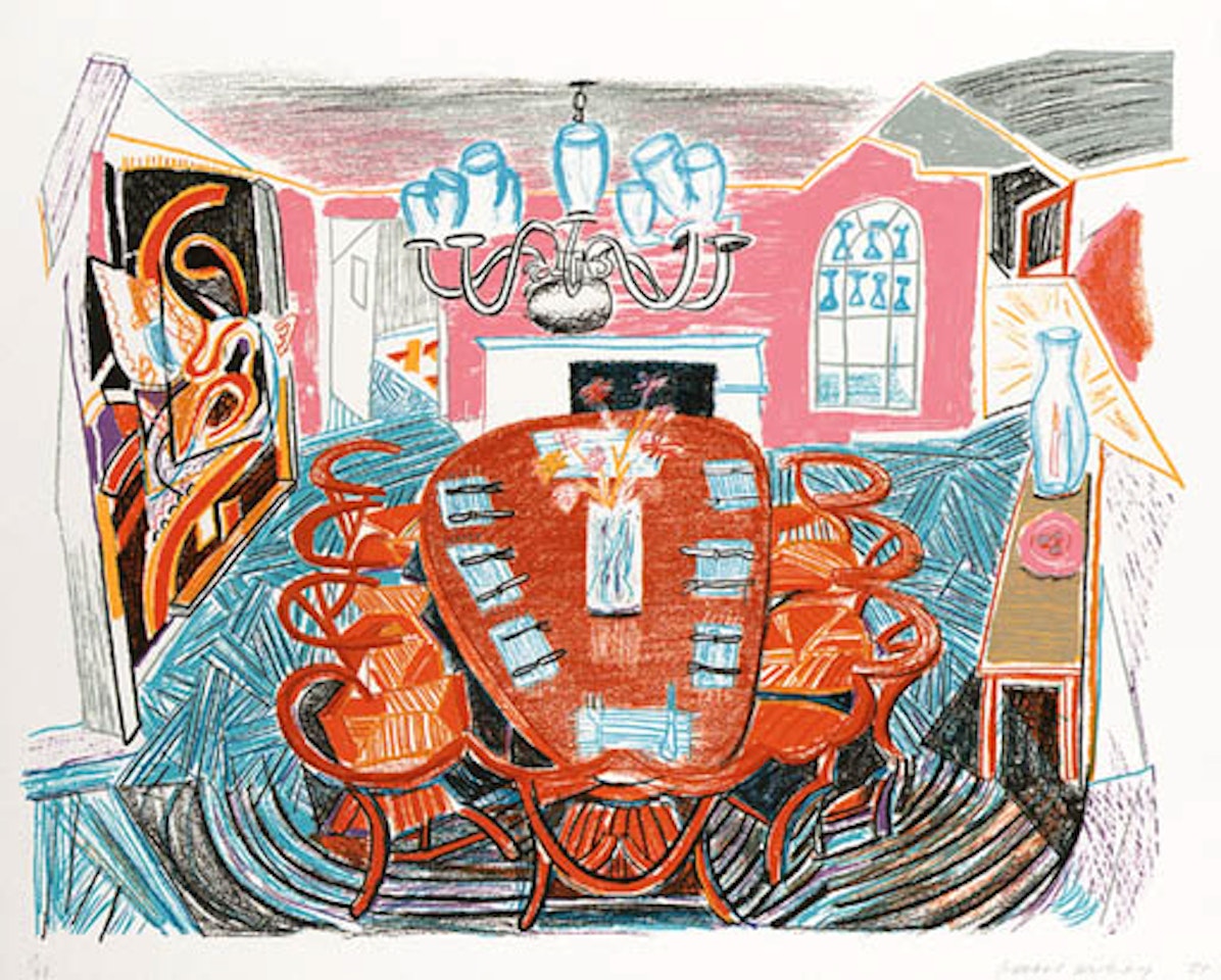 Tyler dining room by David Hockney