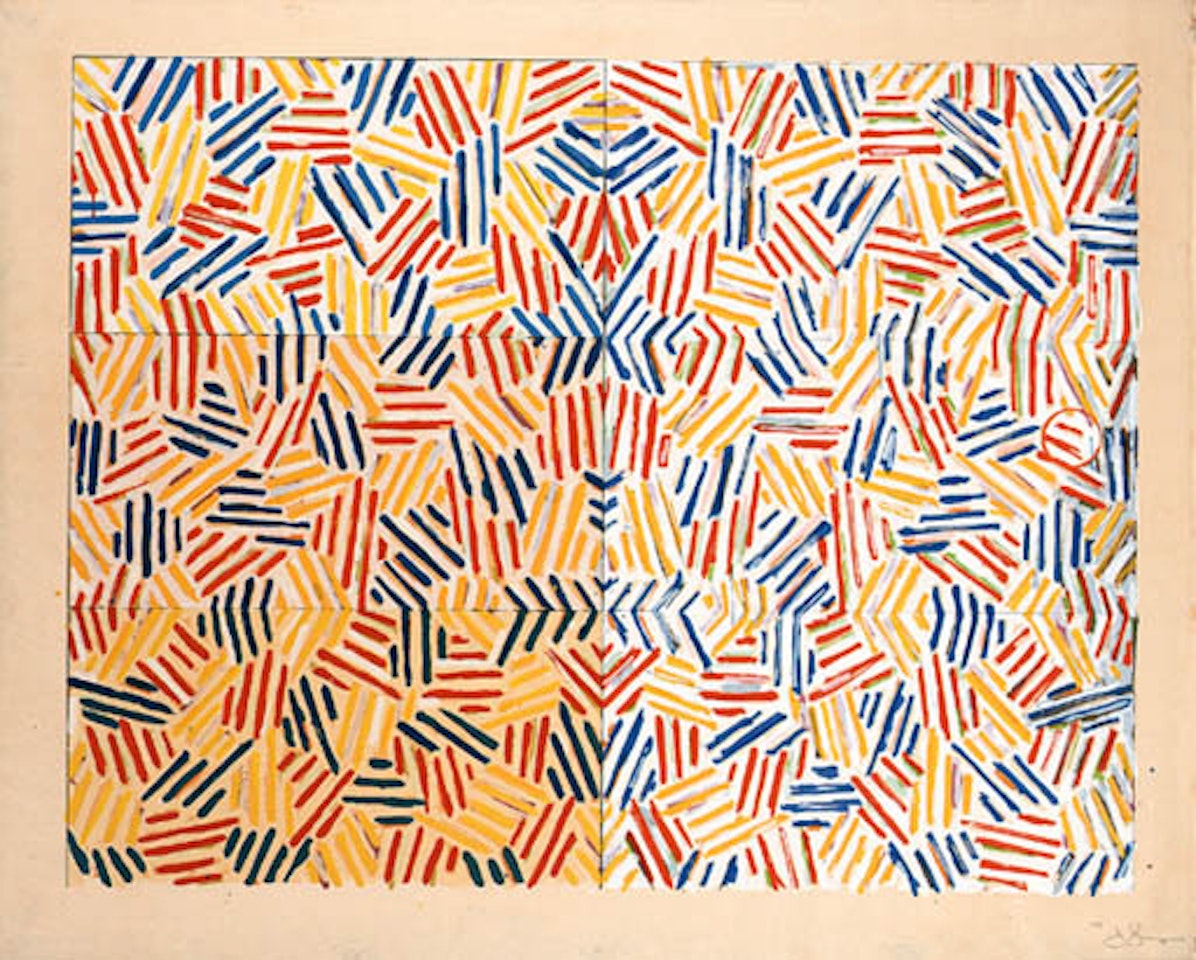 Corpse and mirror by Jasper Johns