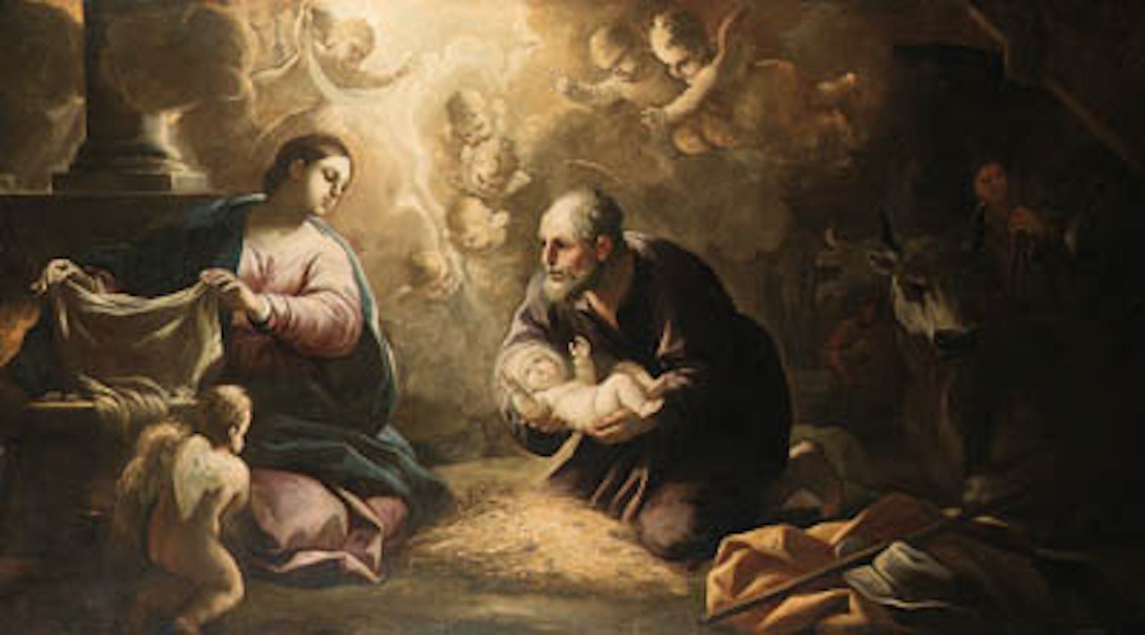 Nativity by Circle of Luca Giordano