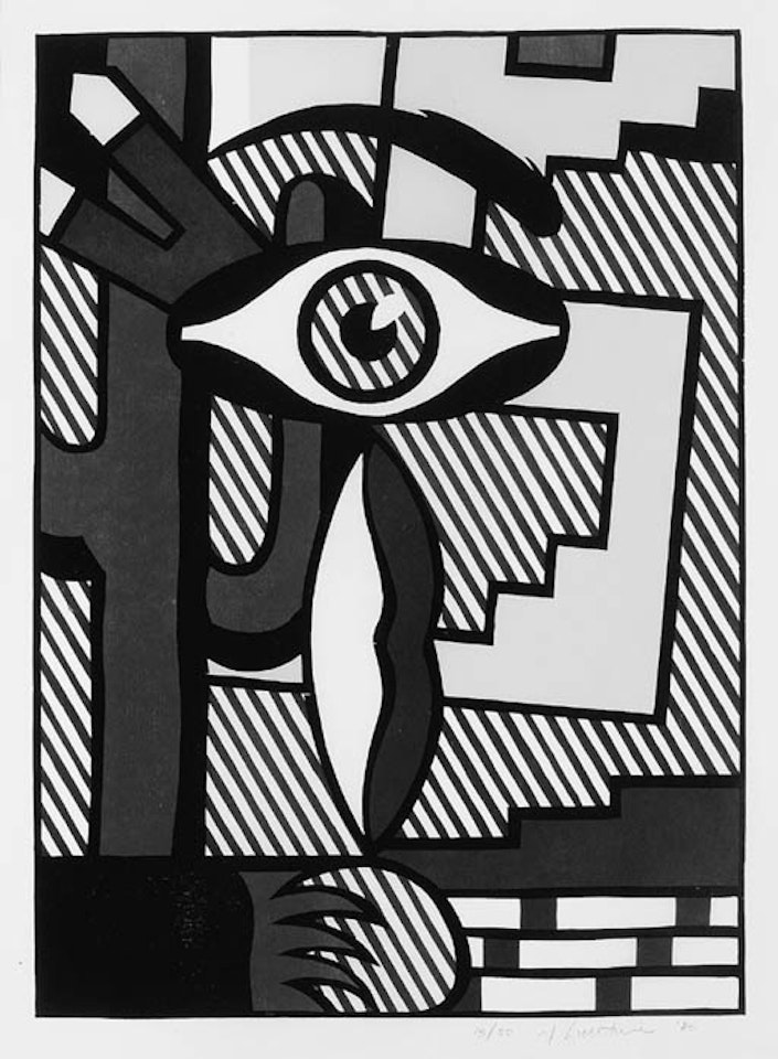 American Indian Theme III, American Indian Theme Series by Roy Lichtenstein