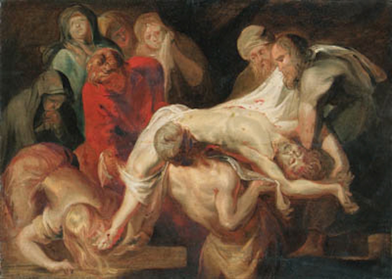 Entombment, sketch by Peter Paul Rubens