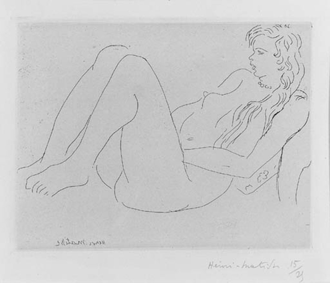 Nu au collier et aux cheveux longs by Henri Matisse