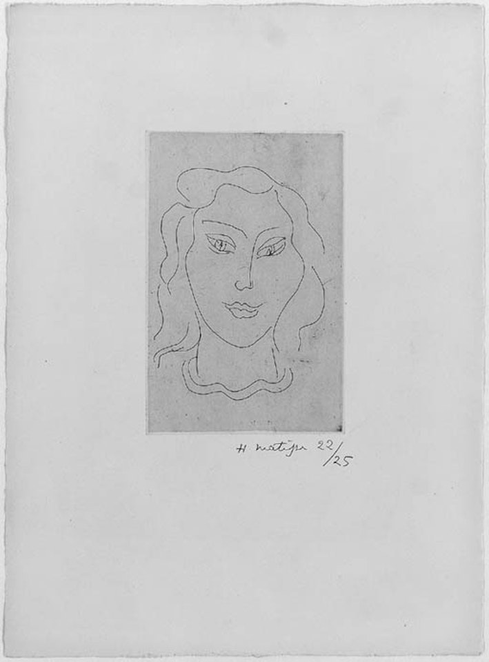 Jeune femme au collier serpentin by Henri Matisse