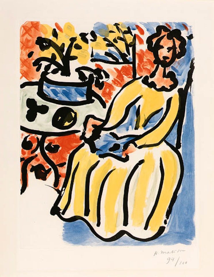 Marie-Jose en robe jaune by Henri Matisse