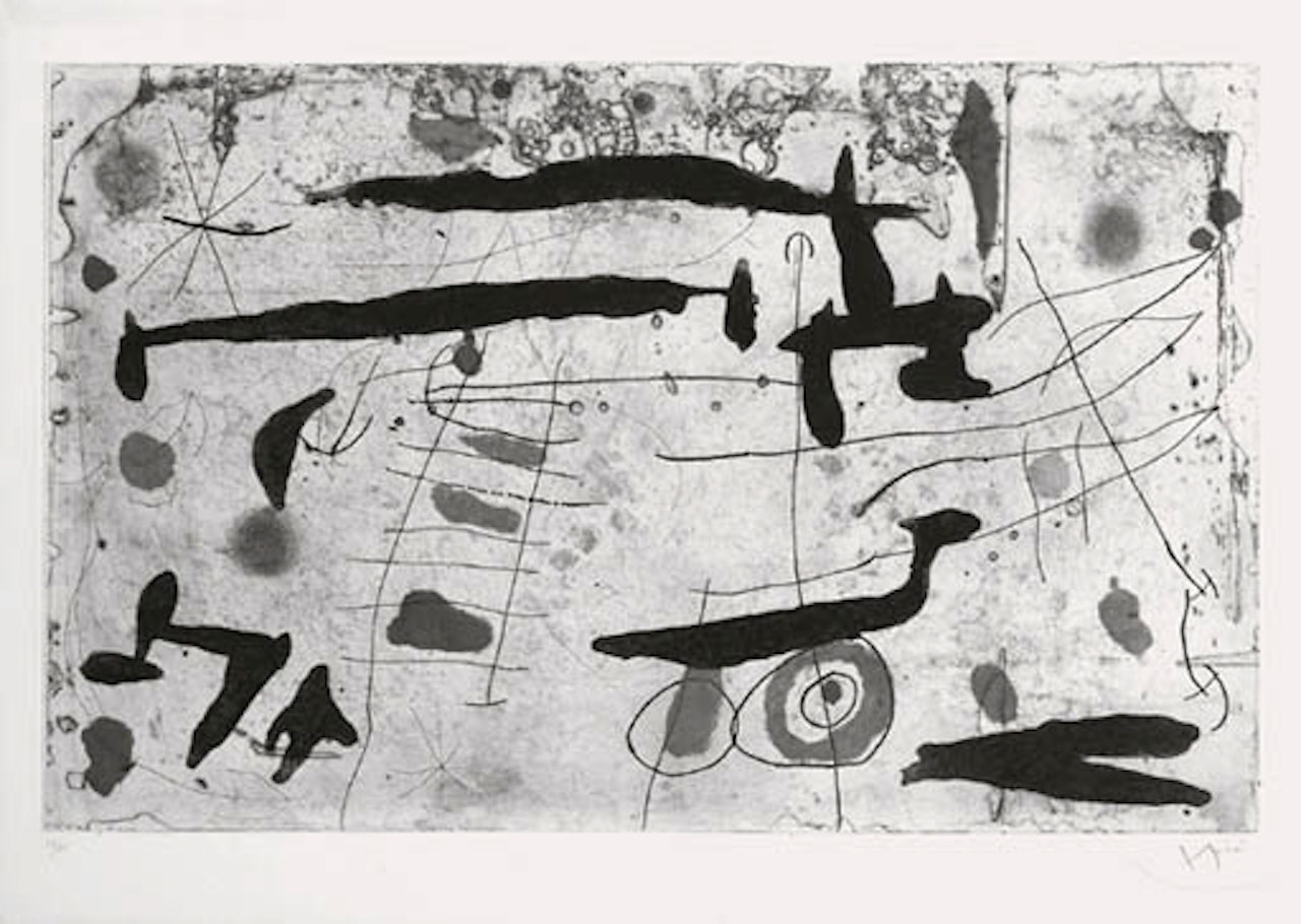 Trace sur la paroi II by Joan Miró