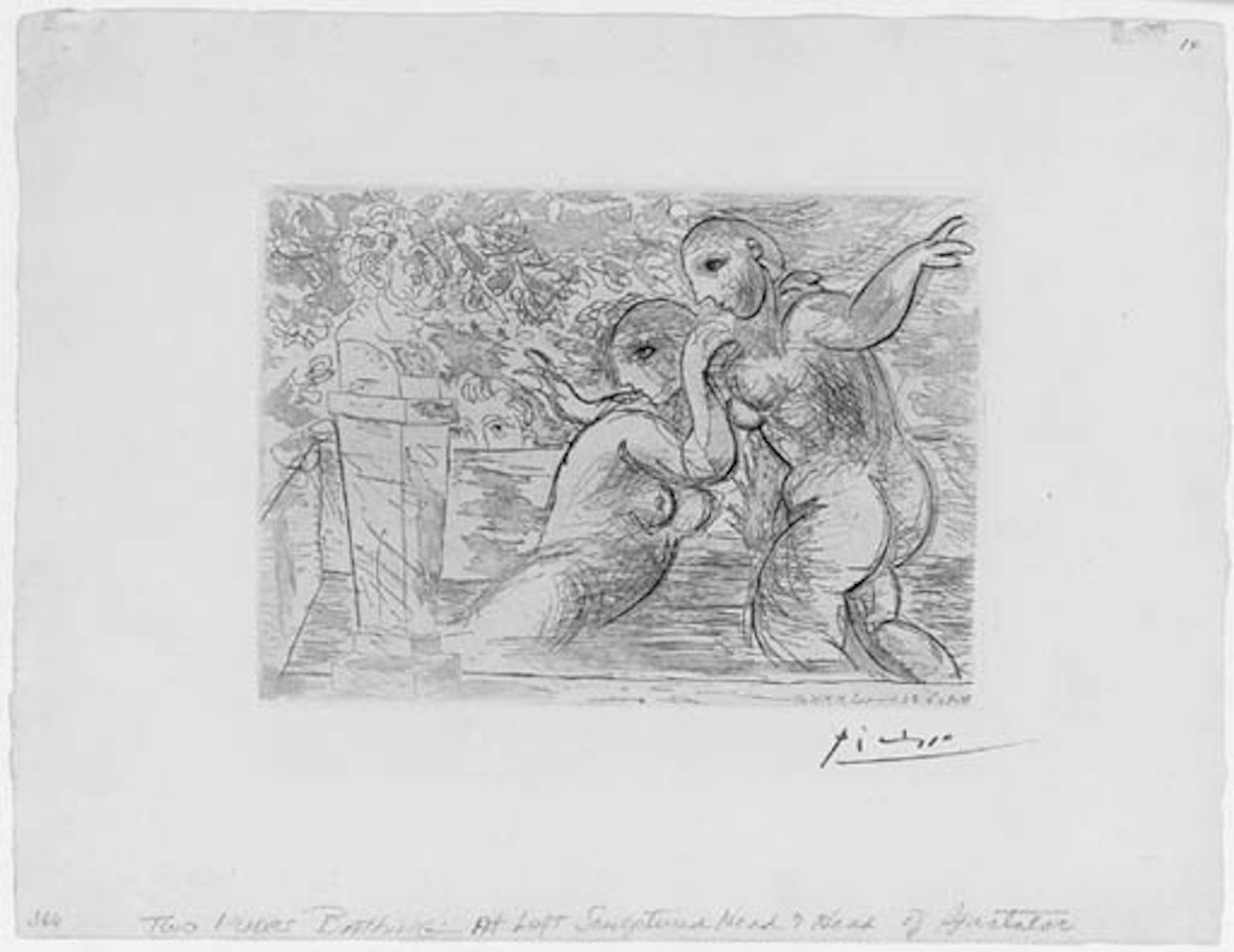 Les baigneuses surprises by Pablo Picasso