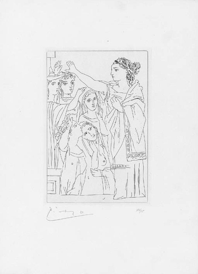 Serment des femmes, from Lysistrata by Pablo Picasso