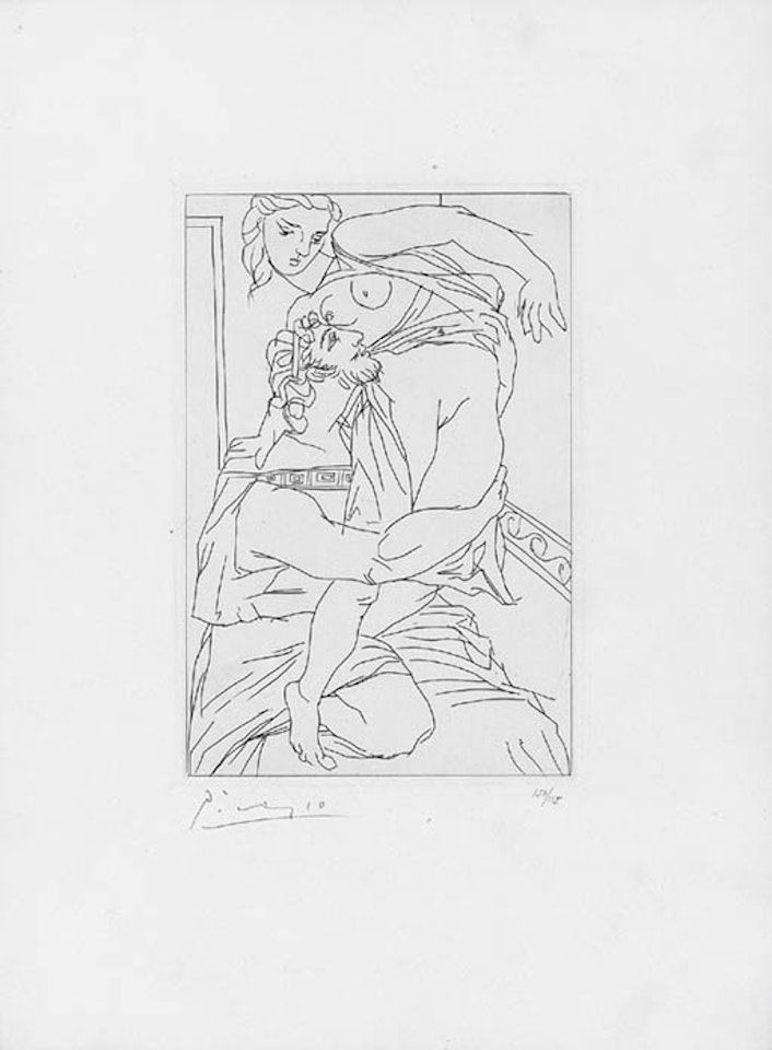 Cinesias et Myrrhine, from Lysistrata by Pablo Picasso