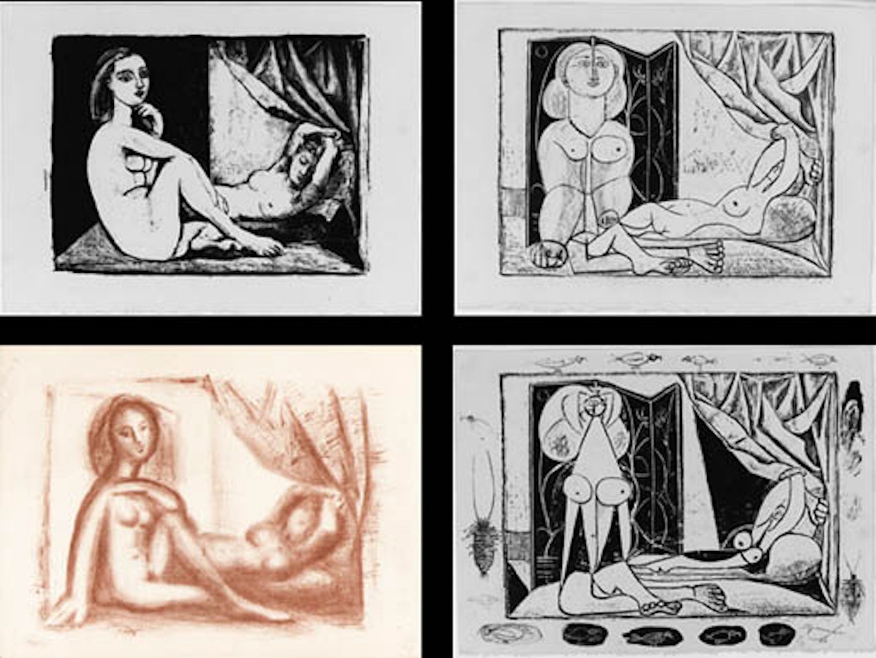 Les deux femmes nues by Pablo Picasso