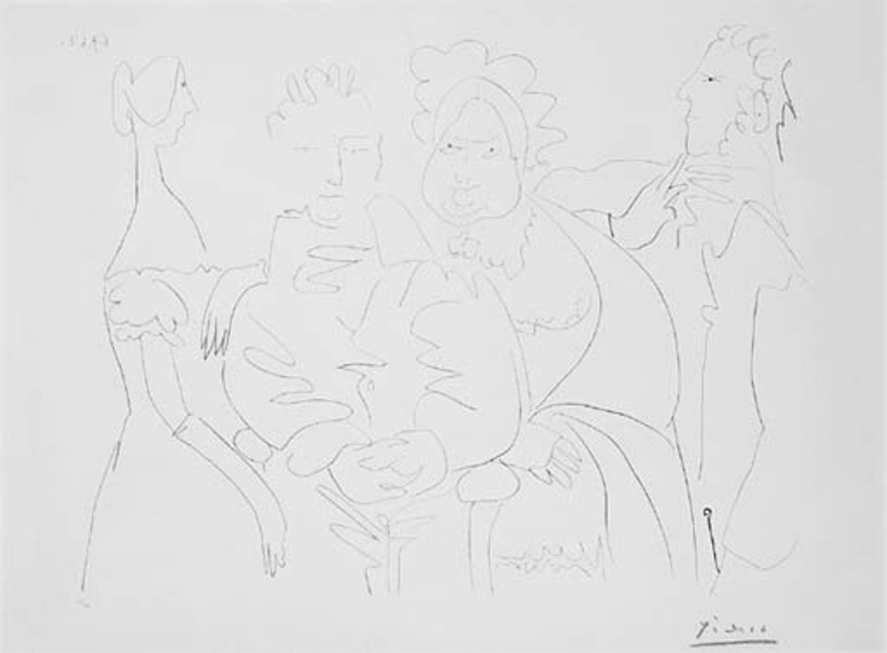 Portrait de famille, quatre personnages by Pablo Picasso