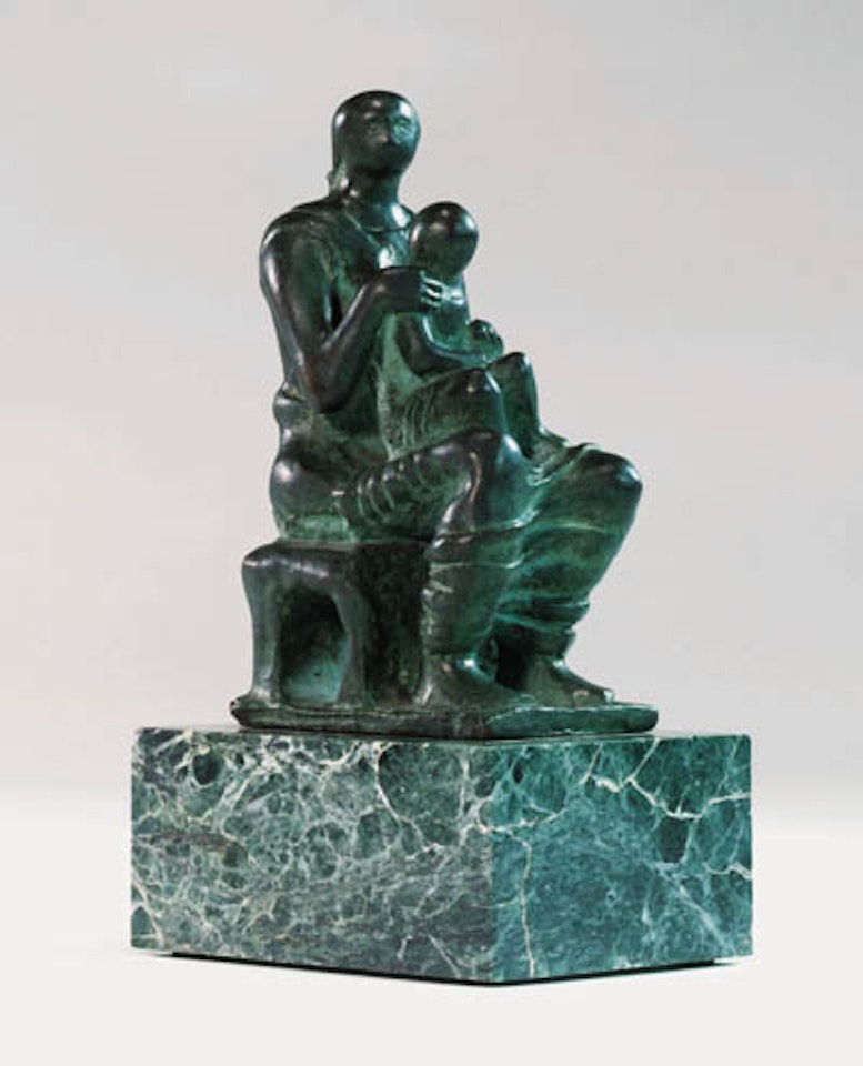 Maquette for 'The Northampton Madonna'- Madonna and Child by Henry Moore