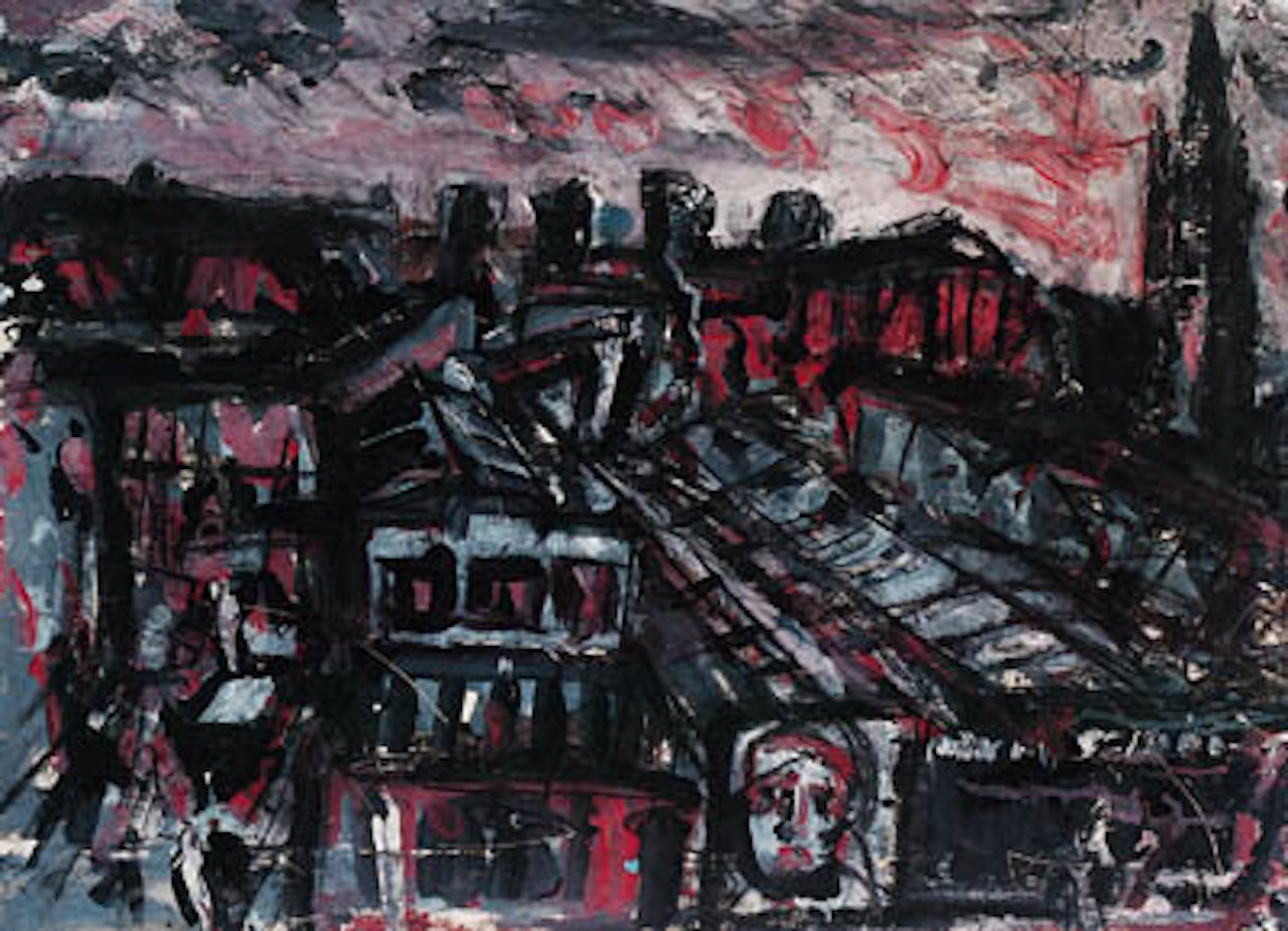 View of Hackney by Leon Kossoff