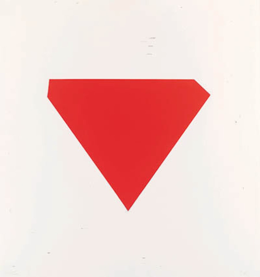 Study for Red orange panel by Ellsworth Kelly