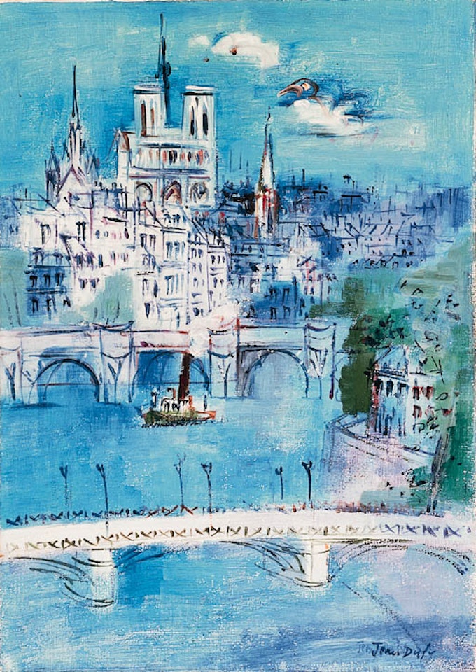 Paris, la Seine et Notre-Dame by Jean Dufy