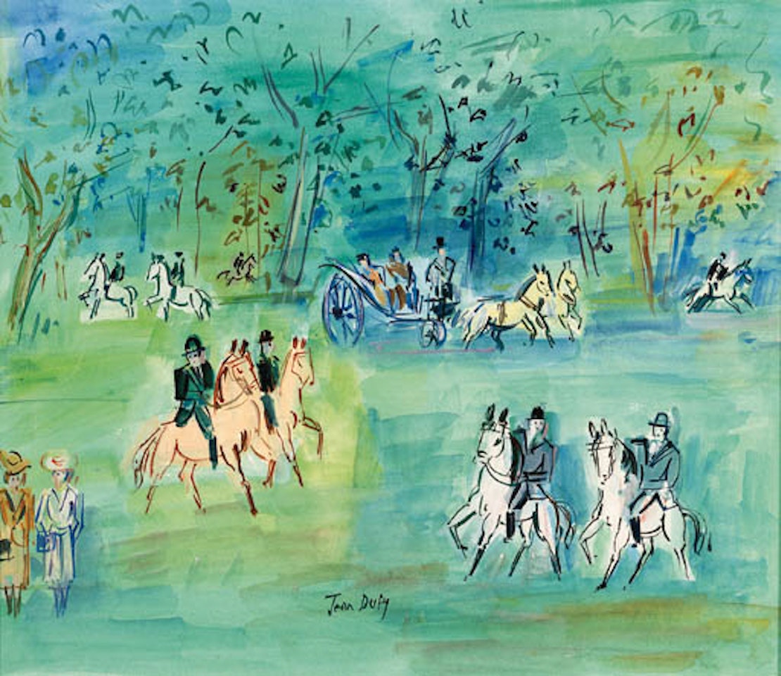 Promenade au Bois de Boulogne by Jean Dufy