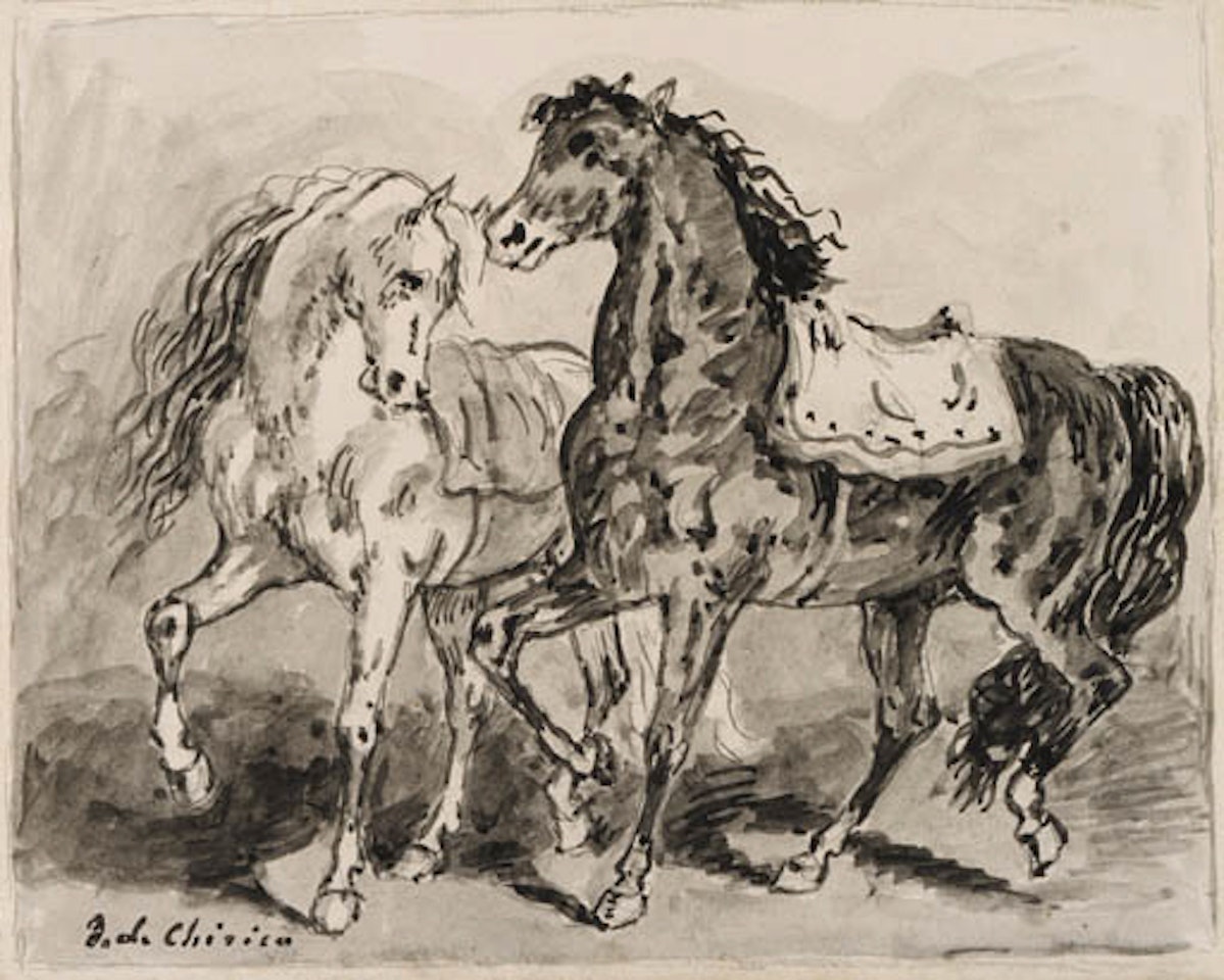 Due Cavalli by Giorgio de Chirico