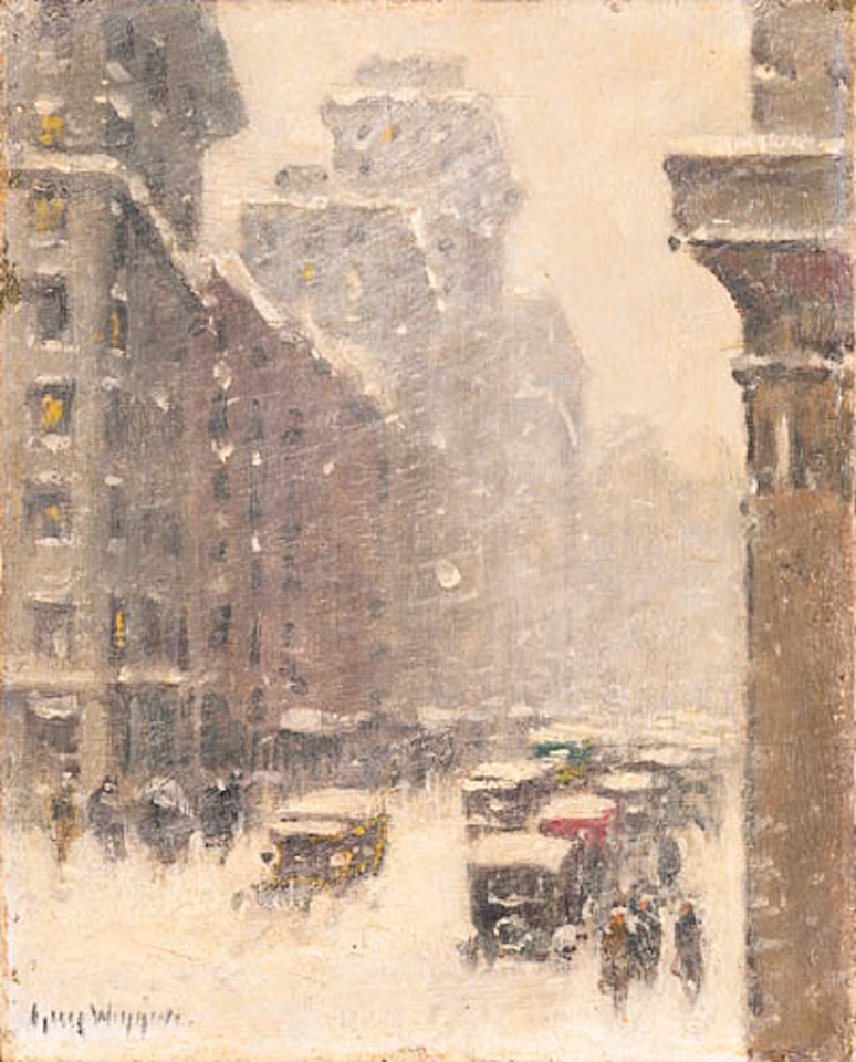 Fifth Avenue storm by Guy Carleton Wiggins