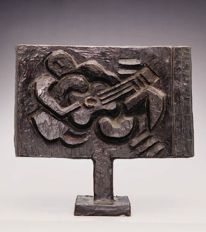 Figure with guitar, maquette no 2 by Jacques Lipchitz