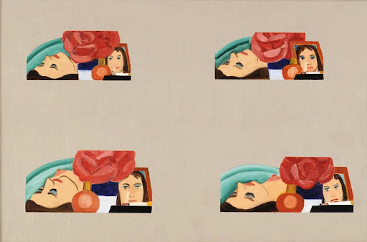 Multiple study for bedroom painting no 32 by Tom Wesselmann