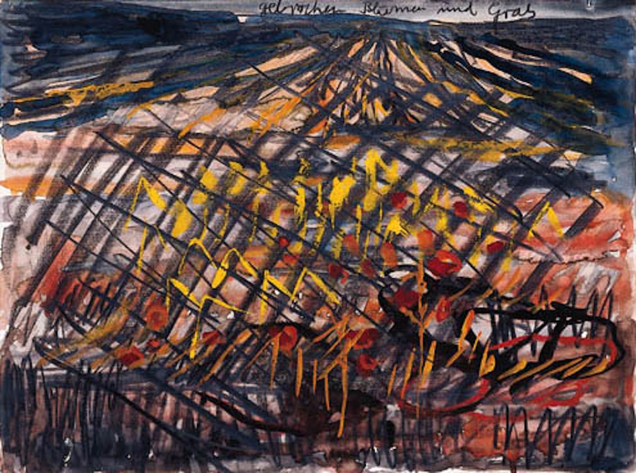 Gebrochene Blumen und Gras by Anselm Kiefer