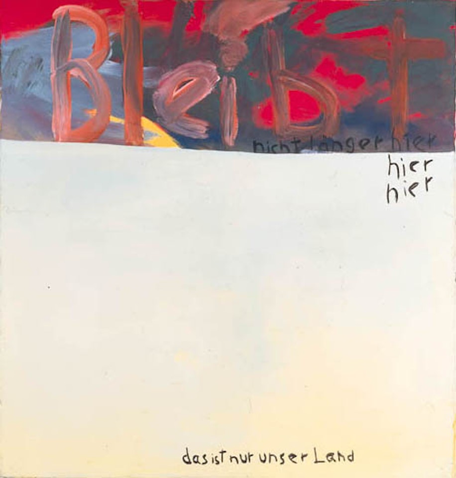 Bleibt nicht langer hier! by Jörg Immendorff