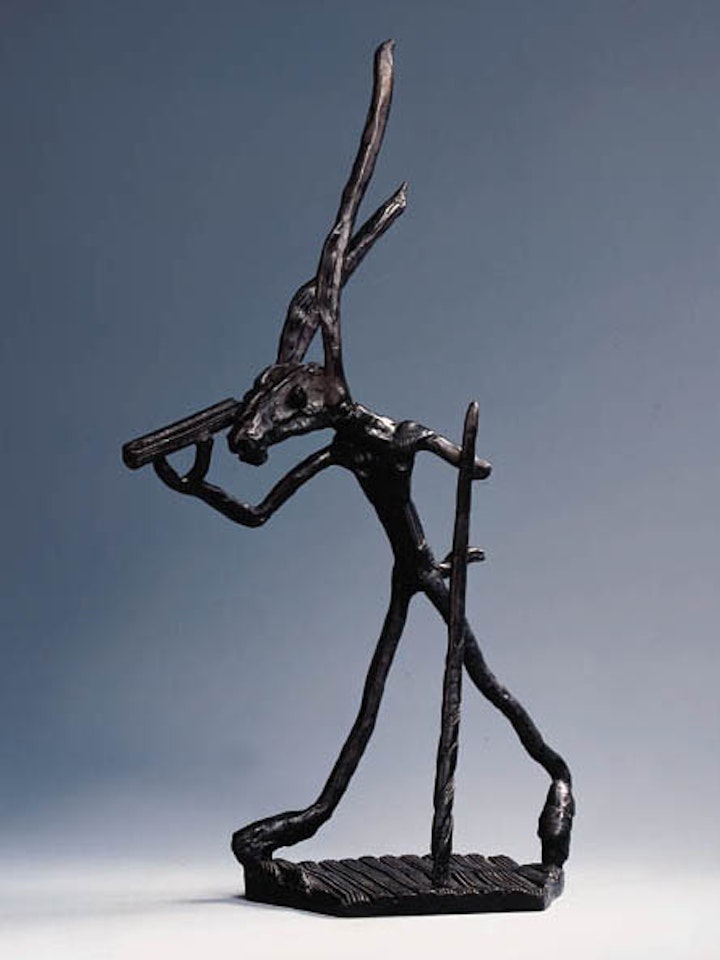 Hare with telescope by Barry Flanagan