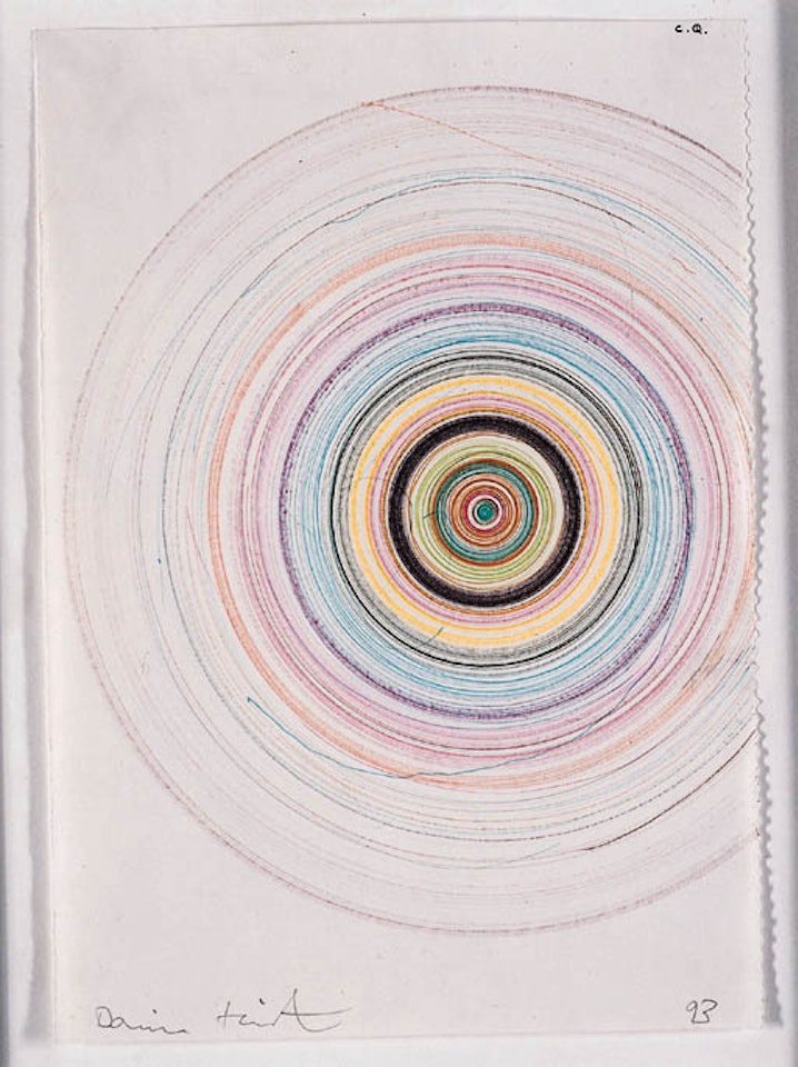 C.Q. beautiful mild psychotic drawing by Damien Hirst