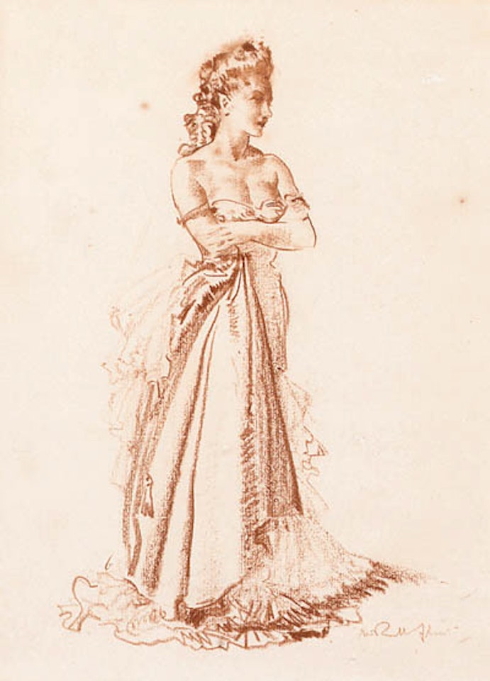 The evening gown by William Russell Flint