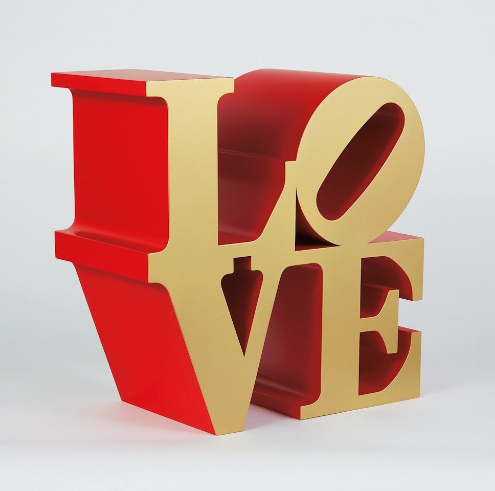 LOVE (Gold Faces Red Sides) by Robert Indiana