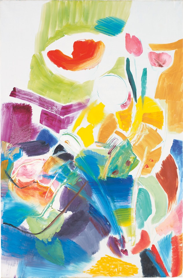 Flowers in a Blue Vase by Ivon Hitchens