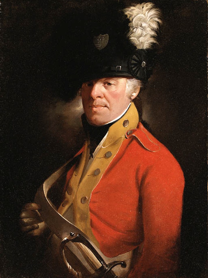 Portrait of officer in military uniform by Henry Raeburn