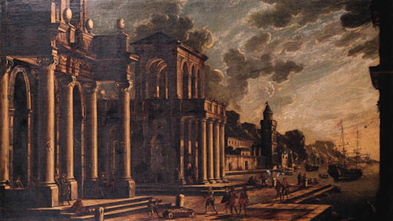 Capricci of Mediterranean harbours by Viviano Codazzi