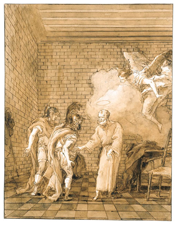 Saint Peter receiving Cornelius' messengers by Giovanni Domenico Tiepolo