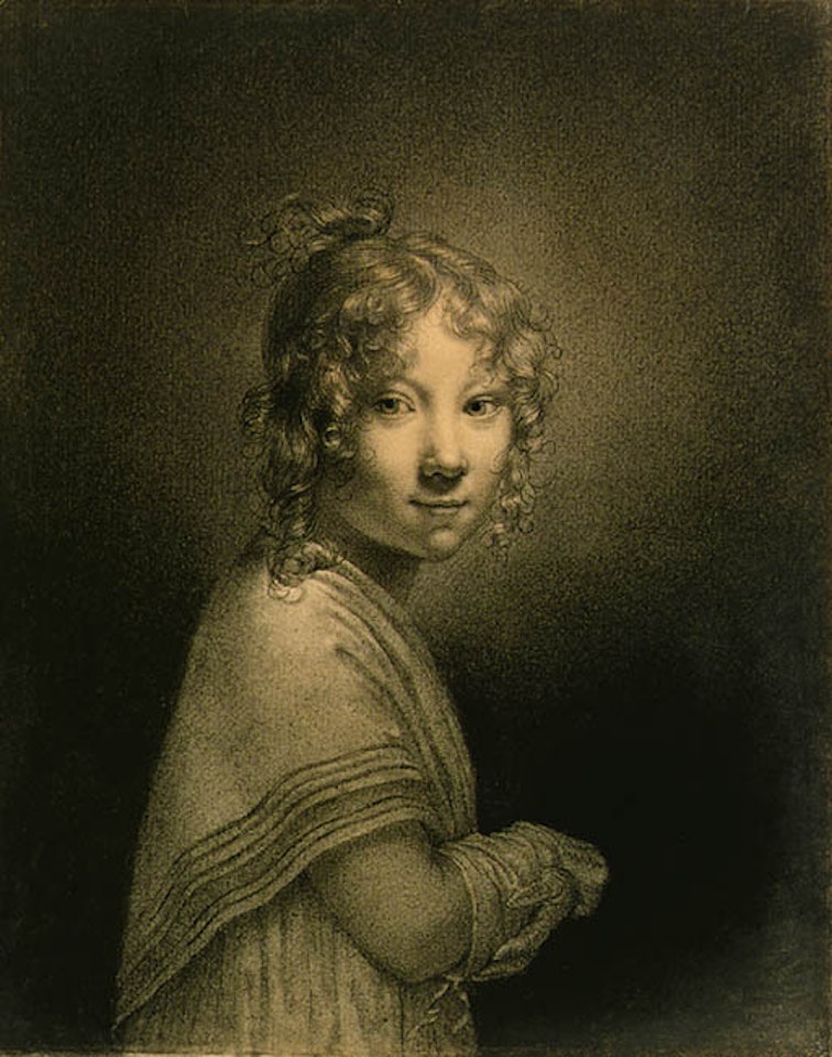 Portrait of girl by Louis-Leopold Boilly