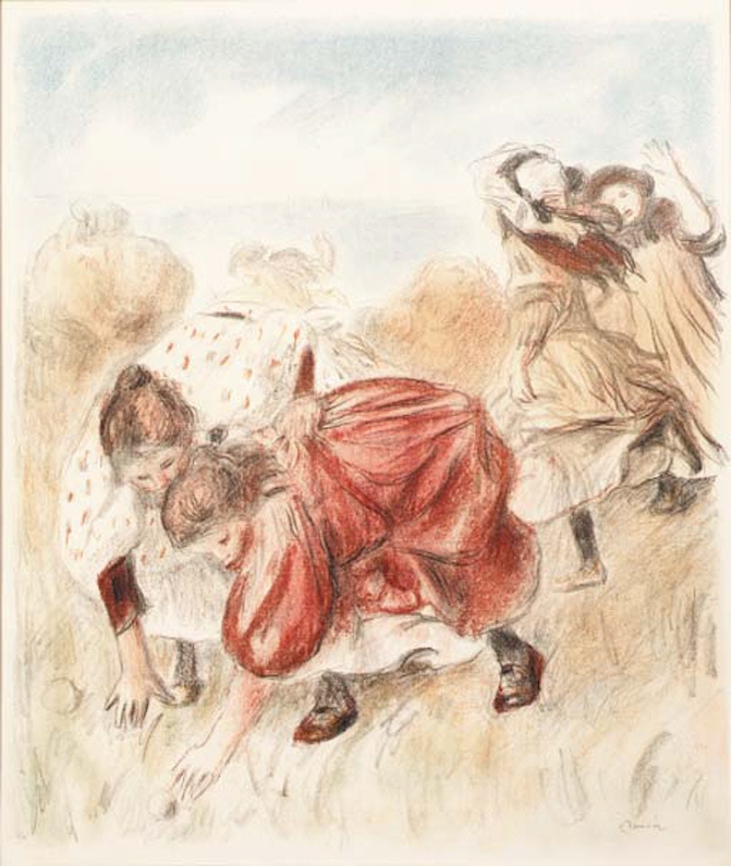Enfants jouant a la balle by Pierre-Auguste Renoir