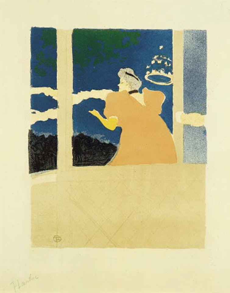 Aux Ambassadeurs, chanteuse au cafe-concert by Henri de Toulouse-Lautrec