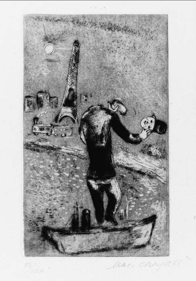 Ouvert la nuit by Marc Chagall