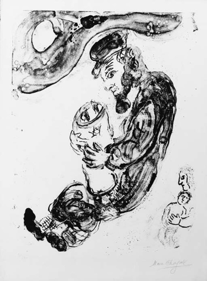 On the snow by Marc Chagall