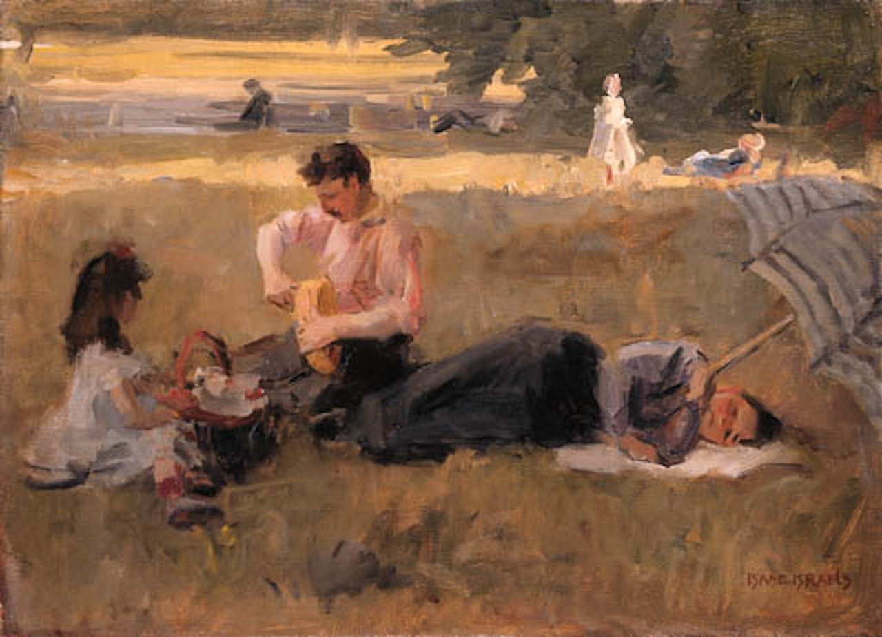 The picnic, Bois de Boulogne, Paris by Isaac Israels