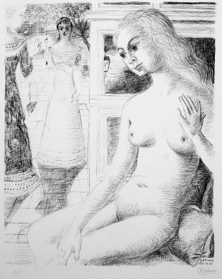 Nude by Paul Delvaux
